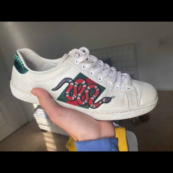 Gucci Snake leather sneakers - Picture 1 of 12